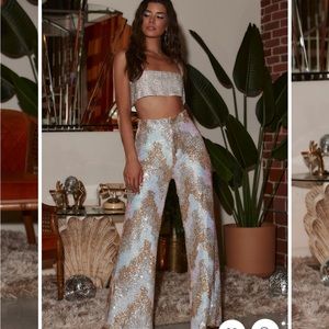 12th tribe sequin pants